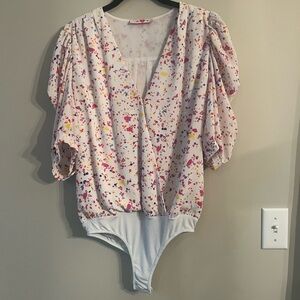 Buddy Love Multicolor Abstract Bodysuit